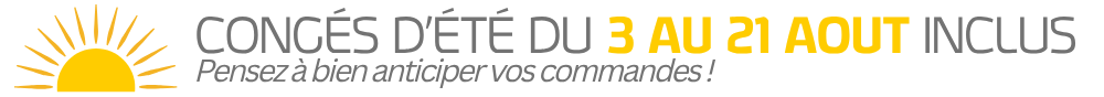 congés d’été du 3 au 21 aout inclus