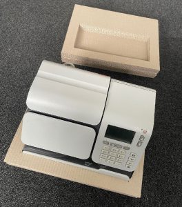 realisation corrupad plat feuille a feuille calage protection carton machine a affranchir 3